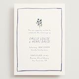 "Blue Bells" - Wedding Invitations in Cornflower by Mere Paper - Front