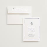 "Blue Bells" - Wedding Invitations in Cornflower by Mere Paper - Invitation with Envelope