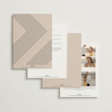 "Picturesque" - Wedding Invitations in Linen by Christie Garcia - Back of Card Options