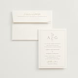 "kouignette" - Wedding Invitations in Chiffon by chocomocacino - Invitation with Envelope