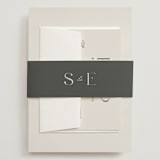 "classic names" - Wedding Invitations in Ivory by Susan Asbill - Assembled with Belly Band