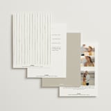 "Chelsea" - Wedding Invitations in Hibiscus by Everett Paper Goods - Back of Card Options