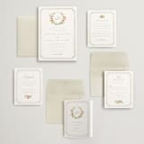 "Chelsea" - Wedding Invitations in Hibiscus by Everett Paper Goods - Invitation Suite