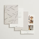 "Waldorf" - Wedding Invitations in Taupe by Kelly Schmidt - Back of Card Options