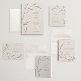 "Waldorf" - Wedding Invitations in Taupe by Kelly Schmidt - Invitation Suite