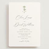 "Palm Monogram" - Wedding Invitations in Leaf by Olivia Raufman - Front