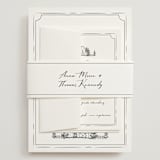 "Southern Soul" - Wedding Invitations in Cloudy by Sherley Ferreira - Assembled with Belly Band