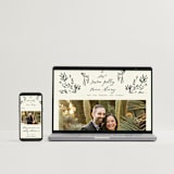 "Sundaland Gardens" - Wedding Invitations in Ivory by Ani Somi - FREE Wedding Website