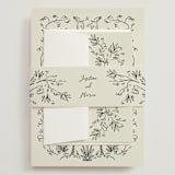 "Sundaland Gardens" - Wedding Invitations in Ivory by Ani Somi - Assembled with Belly Band