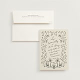"Sundaland Gardens" - Wedding Invitations in Ivory by Ani Somi - Invitation with Envelope