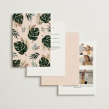 "Tropical Oasis" - Wedding Invitations in Coral by Joanna Griffin - Back of Card Options