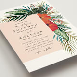 "Tropical Oasis" - Wedding Invitations in Coral by Joanna Griffin - Detail