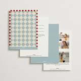 "Handwritten Letter" - Wedding Invitations in Blue Velvet by Helena Vitto - Back of Card Options