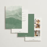 "Over the mountains" - Wedding Invitations in Fern by Helen Halik - Back of Card Options
