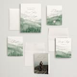 "Over the mountains" - Wedding Invitations in Fern by Helen Halik - Invitation Suite