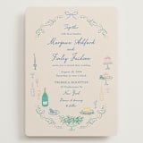 "Dining" - Wedding Invitations in Pastel by Elly - Front