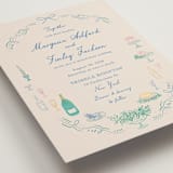 "Dining" - Wedding Invitations in Pastel by Elly - Detail