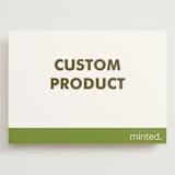 "Landscape Custom" - Wedding Invitations in Charcoal by Minted - Front