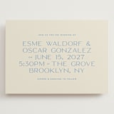 "Brooklyn" - Wedding Invitations in Cerulean by Ellen Schlegelmilch - Front