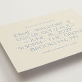 "Brooklyn" - Wedding Invitations in Cerulean by Ellen Schlegelmilch - Detail