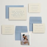 "Brooklyn" - Wedding Invitations in Cerulean by Ellen Schlegelmilch - Invitation Suite