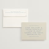 "Brooklyn" - Wedding Invitations in Cerulean by Ellen Schlegelmilch - Invitation with Envelope