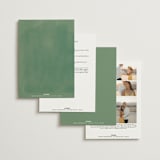 "Friendly Flowers" - Wedding Invitations in Emerald by Ani Somi - Back of Card Options