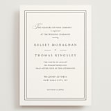 "Story Line" - Wedding Invitations in Snow by Kimberly FitzSimons - Front