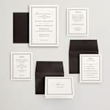 "Story Line" - Wedding Invitations in Snow by Kimberly FitzSimons - Invitation Suite