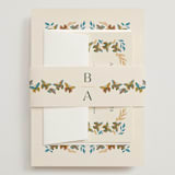 "Flutter" - Wedding Invitations in Sunset by Jen Owens - Assembled with Belly Band
