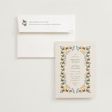 "Flutter" - Wedding Invitations in Sunset by Jen Owens - Invitation with Envelope