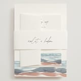 "waves" - Wedding Invitations in Beachy by Pixel and Hank - Assembled with Belly Band
