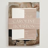 "Getaway" - Wedding Invitations in Snow by Erin L. Wilson - Assembled with Belly Band