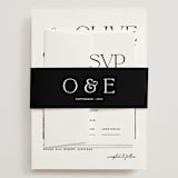 "Casual" - Wedding Invitations in Pearl by Owl and Toad - Assembled with Belly Band