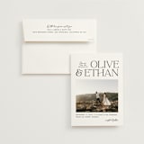 "Casual" - Wedding Invitations in Pearl by Owl and Toad - Invitation with Envelope