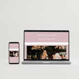 "Modern Monogram" - Wedding Invitations in Rose by Erica Krystek - FREE Wedding Website