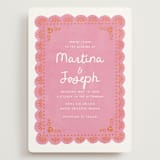 "Vienes" - Wedding Invitations in Carnation by Itsy Belle Studio - Front