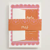"Vienes" - Wedding Invitations in Carnation by Itsy Belle Studio - Assembled with Belly Band