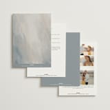 "Align" - Wedding Invitations in Cotton by Jennifer Postorino - Back of Card Options