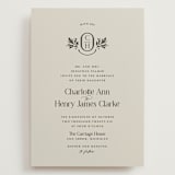 "Litterateur" - Wedding Invitations in Natural by Karen Glenn - Front