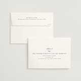 "Arched Monogram" - Wedding Invitations in Ecru by Erica Krystek - FREE Recipient Addressing