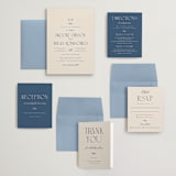 "Arched Monogram" - Wedding Invitations in Ecru by Erica Krystek - Invitation Suite