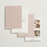 "Jot" - Wedding Invitations in Peach Cream by Snow and Ivy - Back of Card Options