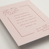"Jot" - Wedding Invitations in Peach Cream by Snow and Ivy - Detail