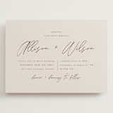 "Love Note" - Wedding Invitations in Ecru by AK Graphics - Front