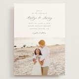 "Minimalist Photo" - Wedding Invitations in Ivory by Nicole Walsh - Front