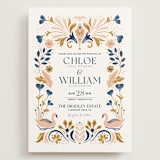 "modern folk" - Wedding Invitations in Blush by GeekInk Design - Front