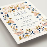 "modern folk" - Wedding Invitations in Blush by GeekInk Design - Detail
