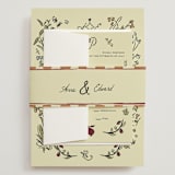 "Love Rests in a Garden" - Wedding Invitations in Oat by Helena Vitto - Assembled with Belly Band