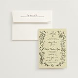 "Love Rests in a Garden" - Wedding Invitations in Oat by Helena Vitto - Invitation with Envelope